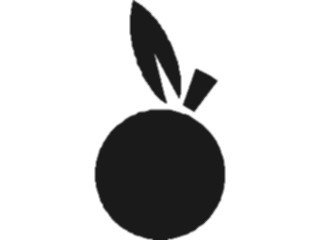 Sticker Custom Preview Image #064932 Food Drink Silhouettes Orange3