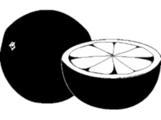 Sticker Custom Preview Image #064933 Food Drink Silhouettes Oranges