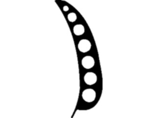 Sticker Custom Preview Image #064935 Food Drink Silhouettes Pea Pod