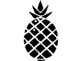 Sticker Custom Preview Image #064944 Food Drink Silhouettes Pineapple