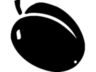 Sticker Custom Preview Image #064948 Food Drink Silhouettes Plum1