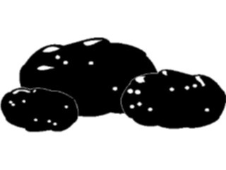 Sticker Custom Preview Image #064951 Food Drink Silhouettes Potatoes