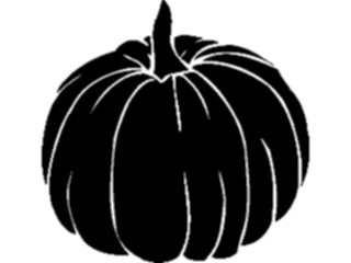 Sticker Custom Preview Image #064953 Food Drink Silhouettes Pumpkin