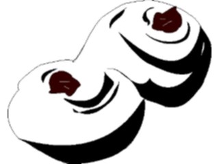 Sticker Custom Preview Image #064956 Food Drink Silhouettes Rolls2