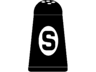 Sticker Custom Preview Image #064960 Food Drink Silhouettes Salt