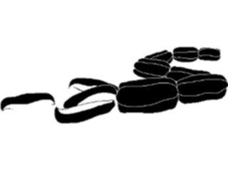 Sticker Custom Preview Image #064962 Food Drink Silhouettes Sausage Links