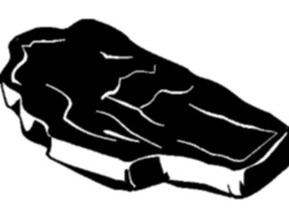 Sticker Custom Preview Image #064966 Food Drink Silhouettes Steak Cooked