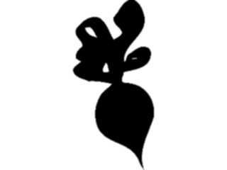 Sticker Custom Preview Image #064976 Food Drink Silhouettes Turnip