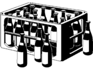 Sticker Custom Preview Image #064980 Food Drink Silhouettes Wine Case