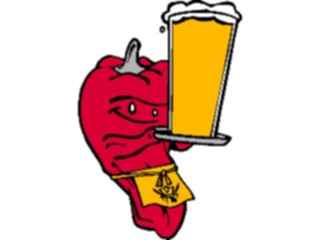 Sticker Custom Preview Image #065178 Food Drink Veggies Chili Pepper Beer