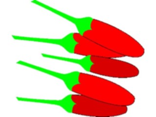 Sticker Custom Preview Image #065183 Food Drink Veggies Chili Peppers04