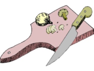 Sticker Custom Preview Image #065192 Food Drink Veggies Chopping Board