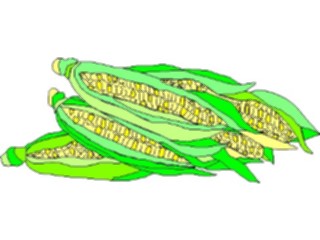 Sticker Custom Preview Image #065193 Food Drink Veggies Corn01