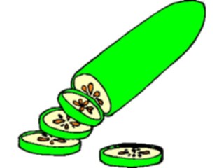 Sticker Custom Preview Image #065242 Food Drink Veggies Cucumber10