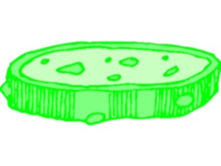 Sticker Custom Preview Image #065244 Food Drink Veggies Cucumber Slice1