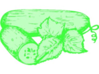 Sticker Custom Preview Image #065248 Food Drink Veggies Cucumbers2