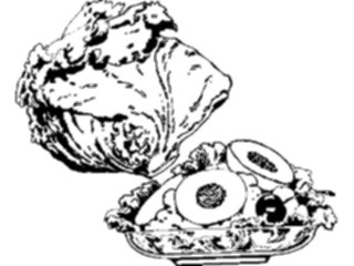 Sticker Custom Preview Image #065296 Food Drink Veggies Lettuce Salad