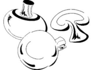 Sticker Custom Preview Image #065316 Food Drink Veggies Mushrooms03