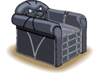 Sticker Custom Preview Image #065555 Furniture Armchairwith Face1