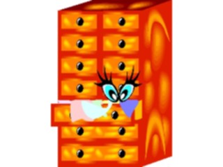 Sticker Custom Preview Image #065814 Furniture Dresserwith Face