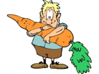 Sticker Custom Preview Image #066287 Gardening Gardener Large Carrot1