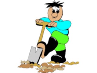 Sticker Custom Preview Image #066296 Gardening Gardener Shoveling1