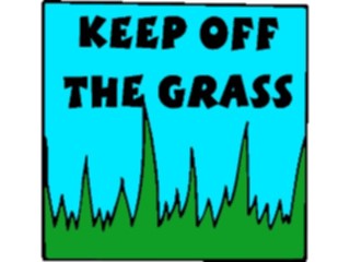 Sticker Custom Preview Image #066345 Gardening Keep Offthe Grass