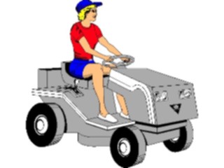 Sticker Custom Preview Image #066357 Gardening Lawnmower03