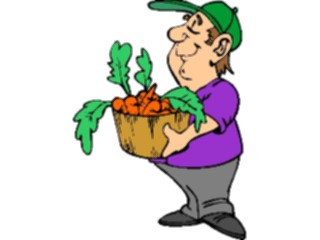 Sticker Custom Preview Image #066388 Gardening Manwith Carrots