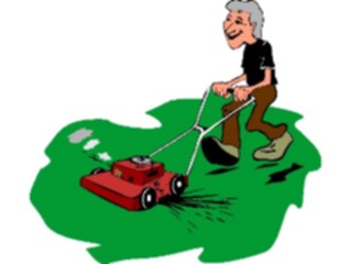Sticker Custom Preview Image #066419 Gardening Mowing Lawn1