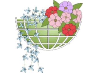 Sticker Custom Preview Image #066450 Gardening Planterwith Flowers