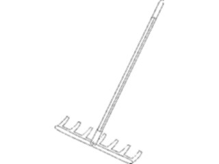 Sticker Custom Preview Image #066477 Gardening Rake05