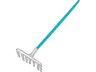 Sticker Custom Preview Image #066490 Gardening Rake Claw2
