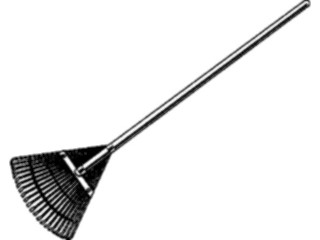 Sticker Custom Preview Image #066492 Gardening Rake Lawn1