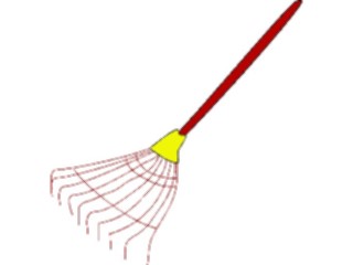Sticker Custom Preview Image #066493 Gardening Rake Lawn2