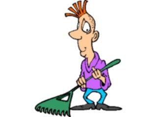 Sticker Custom Preview Image #066495 Gardening Raking2