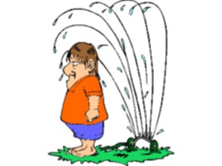 Sticker Custom Preview Image #066545 Gardening Standingin Sprinkler