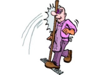 Sticker Custom Preview Image #066546 Gardening Steppingon Rake