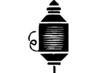 Sticker Custom Preview Image #066562 Gardening Street Lamp Top