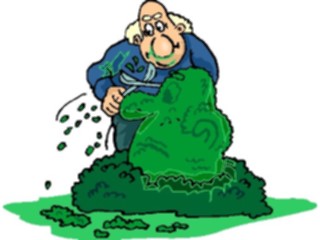 Sticker Custom Preview Image #066575 Gardening Trimming Hedge