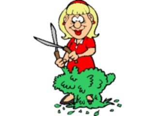 Sticker Custom Preview Image #066577 Gardening Trimming Hedges2