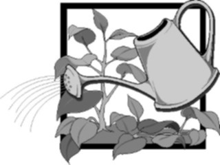Sticker Custom Preview Image #066609 Gardening Watering Can05