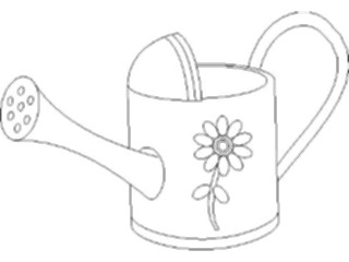 Sticker Custom Preview Image #066612 Gardening Watering Can08