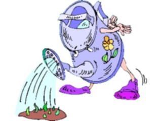 Sticker Custom Preview Image #066634 Gardening Watering Can30