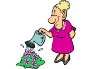 Sticker Custom Preview Image #066641 Gardening Watering Flowers2