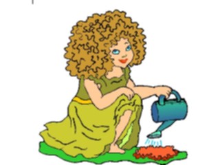 Sticker Custom Preview Image #066643 Gardening Watering Flowers4