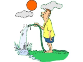 Sticker Custom Preview Image #066646 Gardening Watering Lawn1