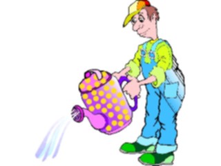 Sticker Custom Preview Image #066651 Gardening Watering Plants1