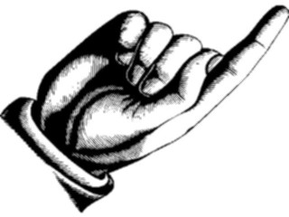 Sticker Custom Preview Image #067230 Hands Hands Alone Finger Pointing024