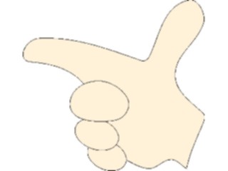 Sticker Custom Preview Image #067327 Hands Hands Alone Finger Pointing121